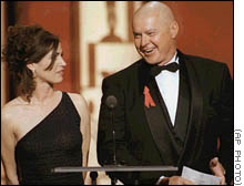 Urich appeared onstage with Kim Delaney in February 1997 at the Screen Actors' Guild Awards in Los Angeles.